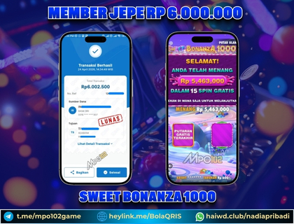 BUKTI KEMENANGAN MEMBER DARI MPO102 SLOT GAME