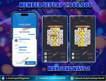 BUKTI KEMENANGAN MEMBER DARI MPO102 SLOT GAME