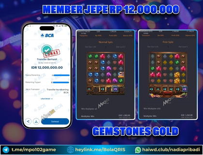 BUKTI KEMENANGAN MEMBER DARI MPO102 SLOT GAME
