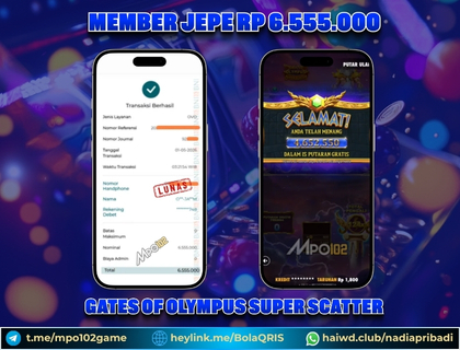 BUKTI KEMENANGAN MEMBER DARI MPO102 SLOT GAME