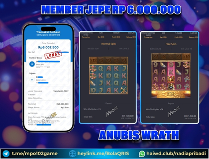 BUKTI KEMENANGAN MEMBER DARI MPO102 SLOT GAME