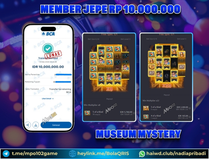 BUKTI KEMENANGAN MEMBER DARI MPO102 SLOT GAME