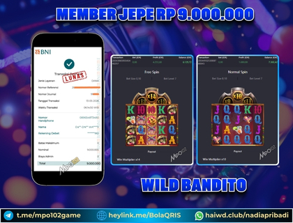 BUKTI KEMENANGAN MEMBER DARI MPO102 SLOT GAME