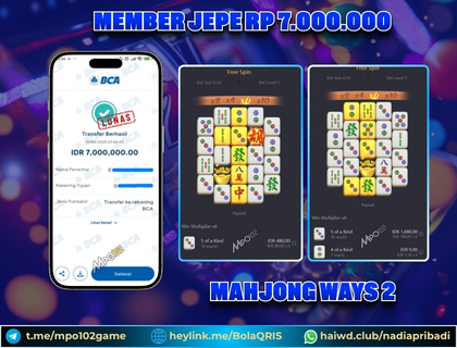 BUKTI KEMENANGAN MEMBER DARI MPO102 SLOT GAME