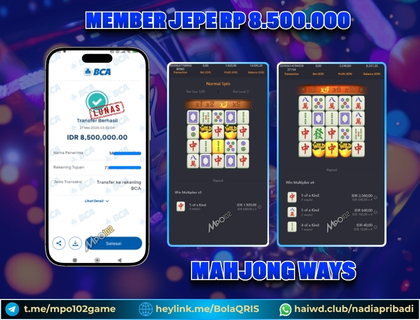 BUKTI KEMENANGAN MEMBER DARI MPO102 SLOT GAME