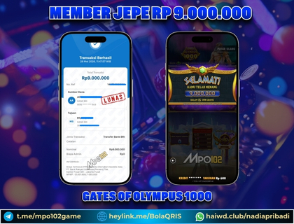 BUKTI KEMENANGAN MEMBER DARI MPO102 SLOT GAME