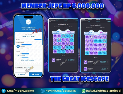 BUKTI KEMENANGAN MEMBER DARI MPO102 SLOT GAME