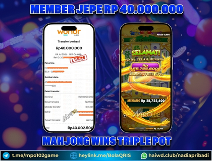BUKTI KEMENANGAN MEMBER DARI MPO102 SLOT GAME