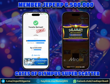 BUKTI KEMENANGAN MEMBER DARI MPO102 SLOT GAME