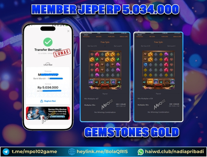 BUKTI KEMENANGAN MEMBER DARI MPO102 SLOT GAME