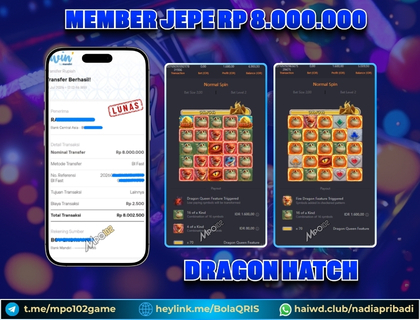 BUKTI KEMENANGAN MEMBER DARI MPO102 SLOT GAME