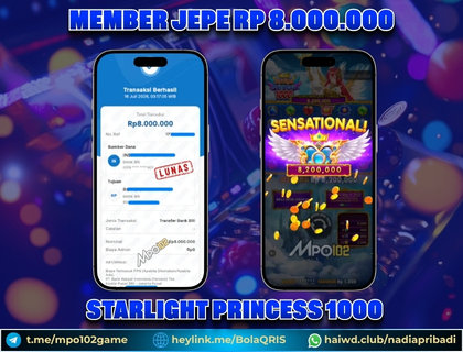 BUKTI KEMENANGAN MEMBER DARI MPO102 SLOT GAME
