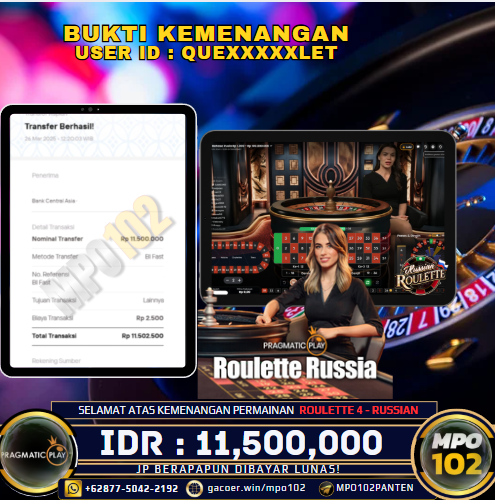 Bukti Kemenangan Member MPO102