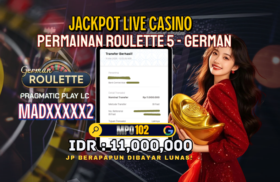 BUKTI KEMENANGAN MEMBER DARI MPO102
