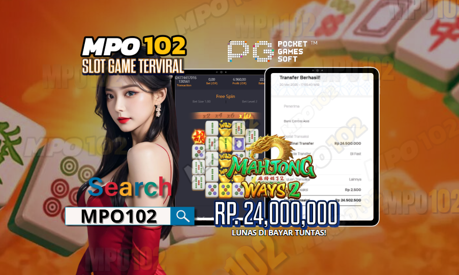 BUKTI KEMENANGAN MEMBER DARI MPO102 SLOT GAME