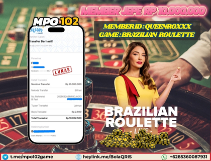 BUKTI KEMENANGAN MEMBER DARI MPO102 SLOT GAME
