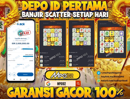 BUKTI KEMENANGAN MEMBER DARI MPO102 SLOT GAME