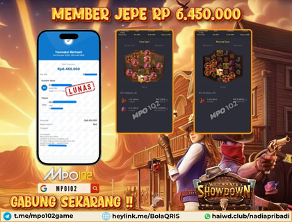 BUKTI KEMENANGAN MEMBER DARI MPO102 SLOT GAME