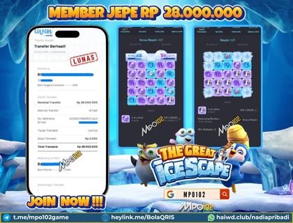 BUKTI KEMENANGAN MEMBER DARI MPO102 SLOT GAME