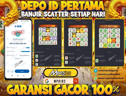 BUKTI KEMENANGAN MEMBER DARI MPO102 SLOT GAME