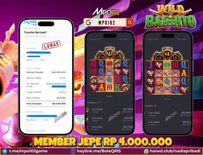 BUKTI KEMENANGAN MEMBER DARI MPO102 SLOT GAME