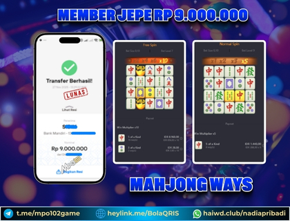 BUKTI KEMENANGAN MEMBER DARI MPO102 SLOT GAME