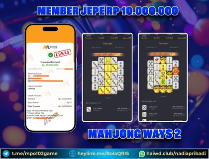 BUKTI KEMENANGAN MEMBER DARI MPO102 SLOT GAME