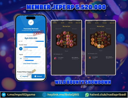 BUKTI KEMENANGAN MEMBER DARI MPO102 SLOT GAME