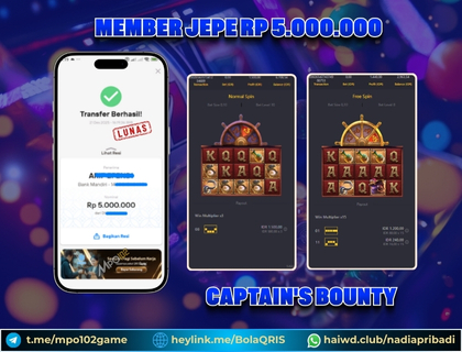 BUKTI KEMENANGAN MEMBER DARI MPO102 SLOT GAME