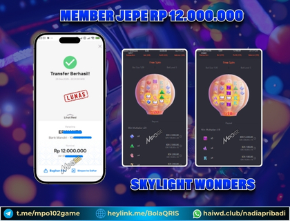 BUKTI KEMENANGAN MEMBER DARI MPO102 SLOT GAME
