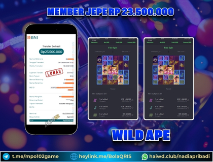 BUKTI KEMENANGAN MEMBER DARI MPO102 SLOT GAME