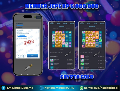 BUKTI KEMENANGAN MEMBER DARI MPO102 SLOT GAME