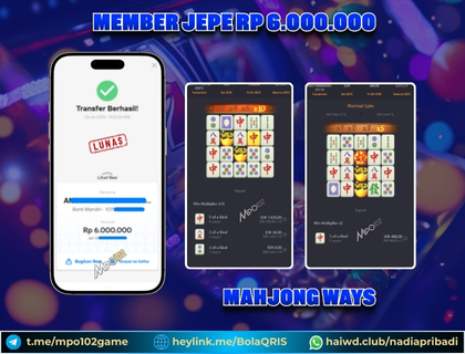 BUKTI KEMENANGAN MEMBER DARI MPO102 SLOT GAME