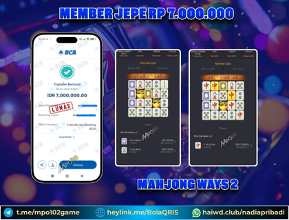 BUKTI KEMENANGAN MEMBER DARI MPO102 SLOT GAME