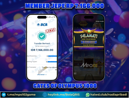 BUKTI KEMENANGAN MEMBER DARI MPO102 SLOT GAME