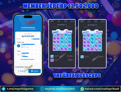 BUKTI KEMENANGAN MEMBER DARI MPO102 SLOT GAME