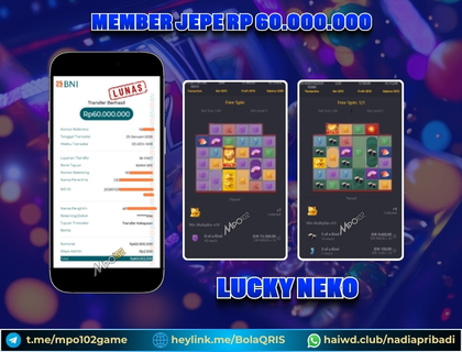 BUKTI KEMENANGAN MEMBER DARI MPO102 SLOT GAME