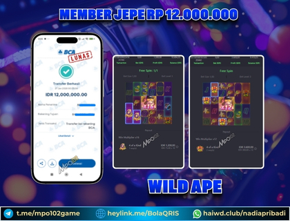 BUKTI KEMENANGAN MEMBER DARI MPO102 SLOT GAME