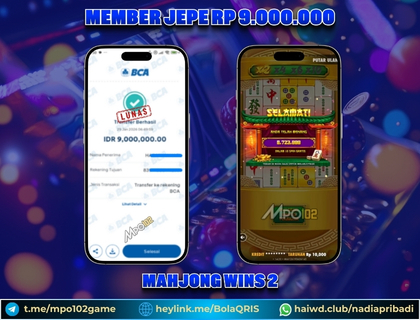 BUKTI KEMENANGAN MEMBER DARI MPO102 SLOT GAME