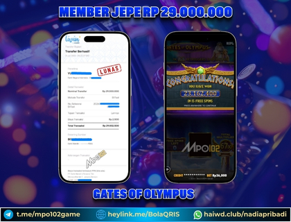 BUKTI KEMENANGAN MEMBER DARI MPO102 SLOT GAME