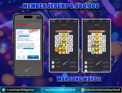 BUKTI KEMENANGAN MEMBER DARI MPO102 SLOT GAME