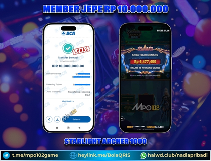BUKTI KEMENANGAN MEMBER DARI MPO102 SLOT GAME