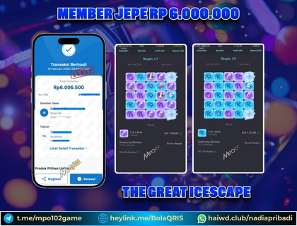 BUKTI KEMENANGAN MEMBER DARI MPO102 SLOT GAME