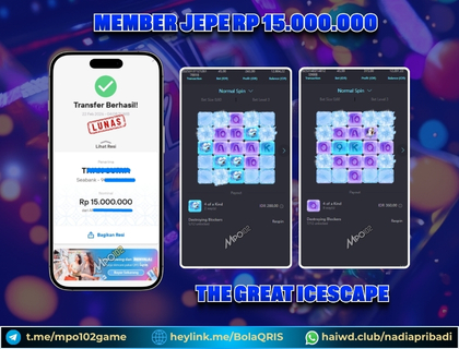 BUKTI KEMENANGAN MEMBER DARI MPO102 SLOT GAME