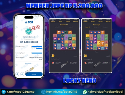 BUKTI KEMENANGAN MEMBER DARI MPO102 SLOT GAME