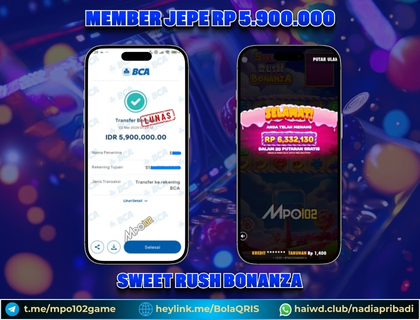 BUKTI KEMENANGAN MEMBER DARI MPO102 SLOT GAME
