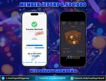 BUKTI KEMENANGAN MEMBER DARI MPO102 SLOT GAME
