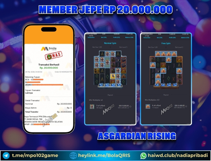 BUKTI KEMENANGAN MEMBER DARI MPO102 SLOT GAME