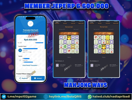 BUKTI KEMENANGAN MEMBER DARI MPO102 SLOT GAME
