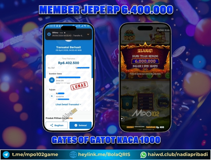 BUKTI KEMENANGAN MEMBER DARI MPO102 SLOT GAME